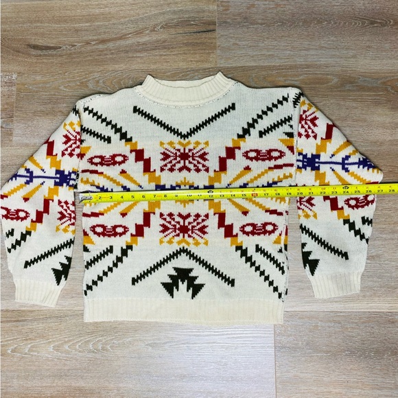 Vintage Great American Sweater Aztec/Native American Style Knit Sweater … - Picture 4 of 4